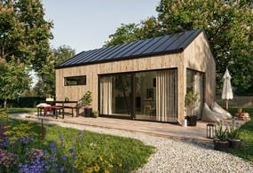 Attefallshus med sadeltak